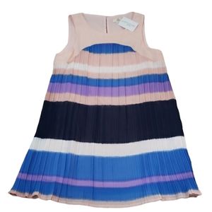 Entro~Woman Size M~Peach/Blue Baja Style Dress Lined NWT.